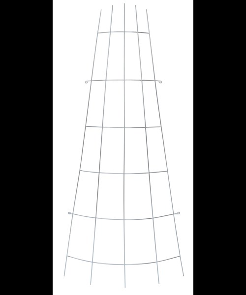 Trådspalje, Solfjäder, 30-75x150cm Böjd, Zink