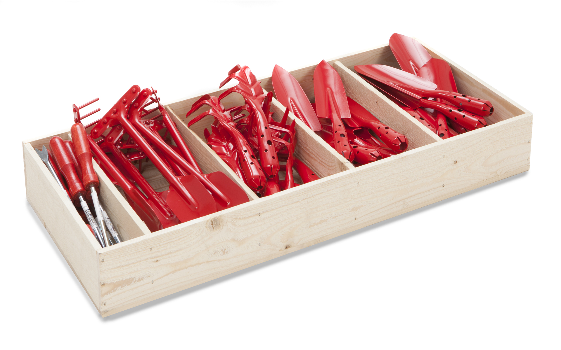 Handredskap 50st, Trädisplay, Röd