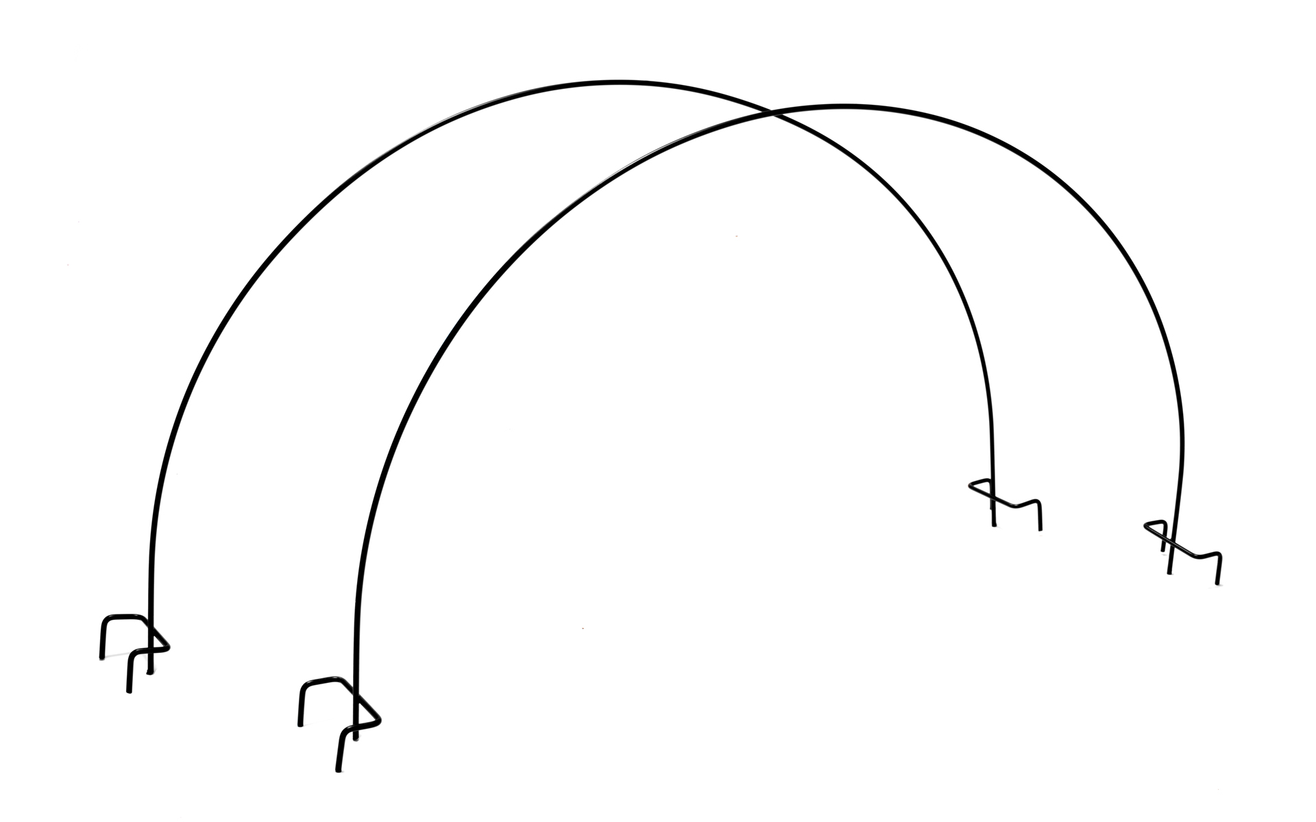 Båge för duk till planteringslåda, 1st, Svart