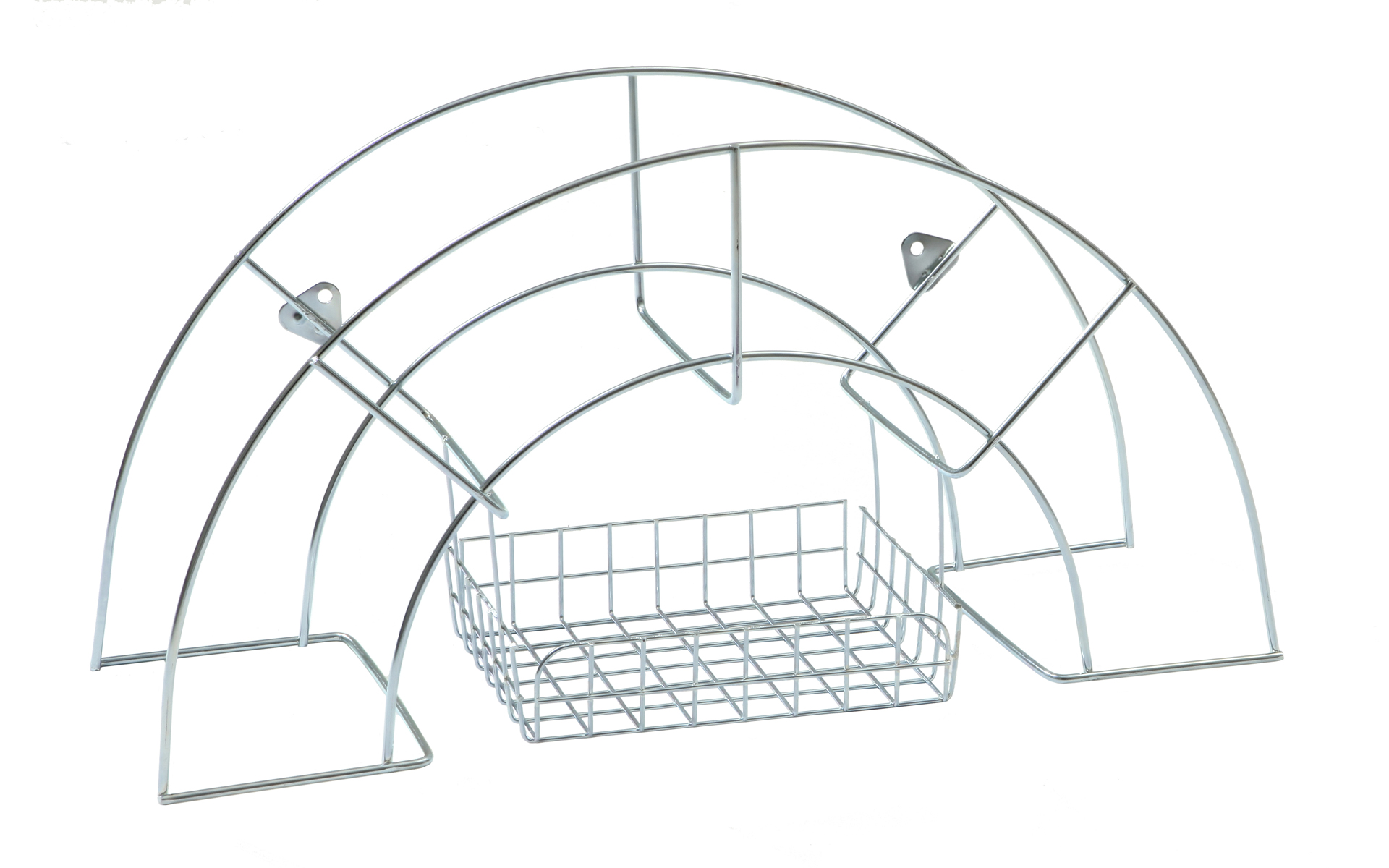 Slanghållare m. korg 60m Zink.