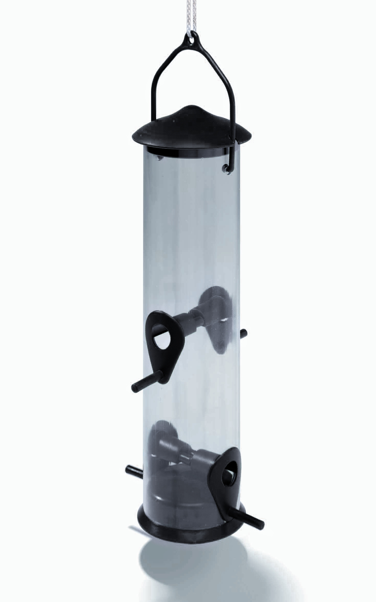 Fågelmatare Rör 30 cm Svart