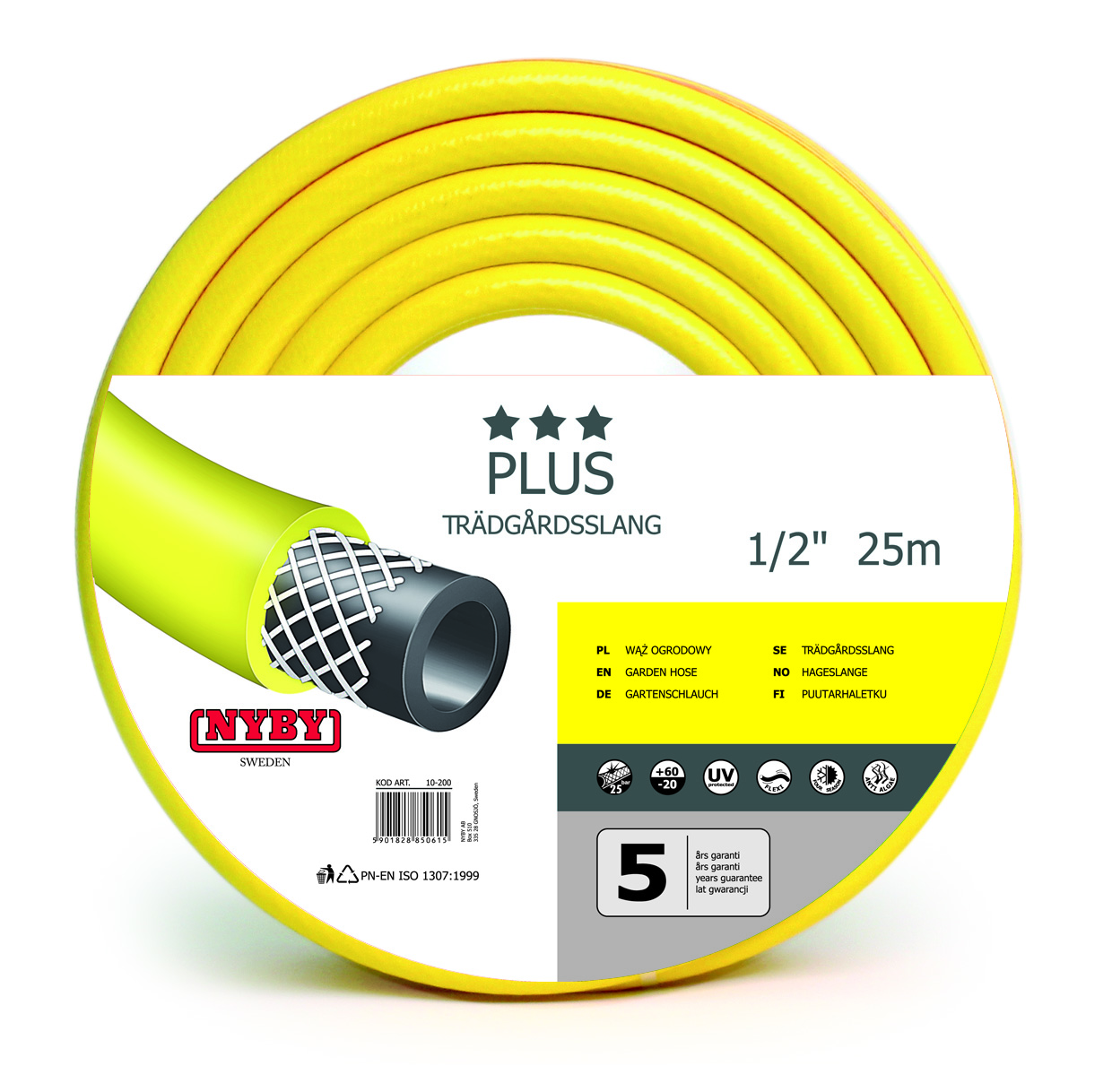 Trädgårdsslang Plus 25m 1/2"