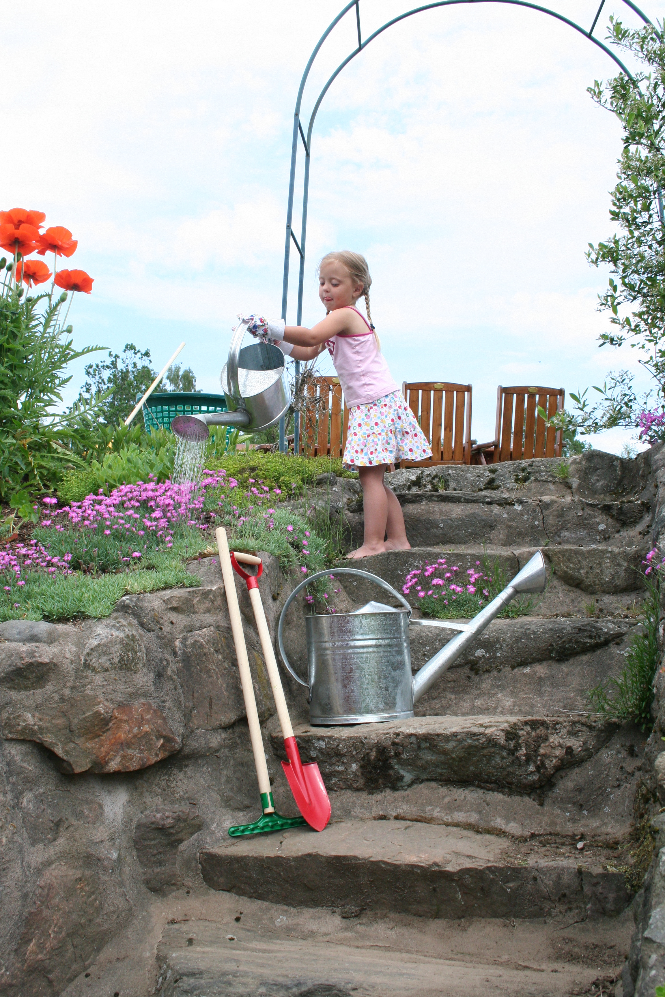 Vattenkanna 5 lit. Zink m.skruvstril