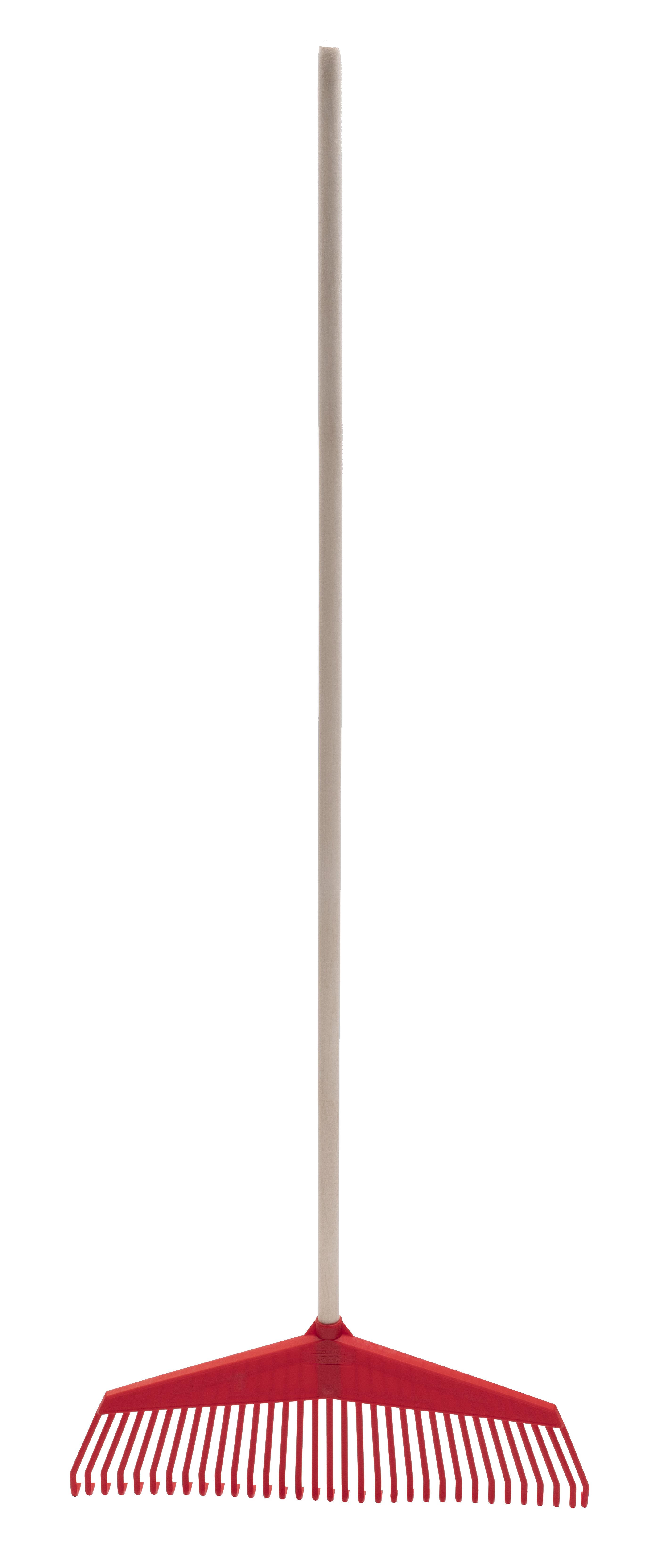 Lövräfsa inkl skaft Röd, display