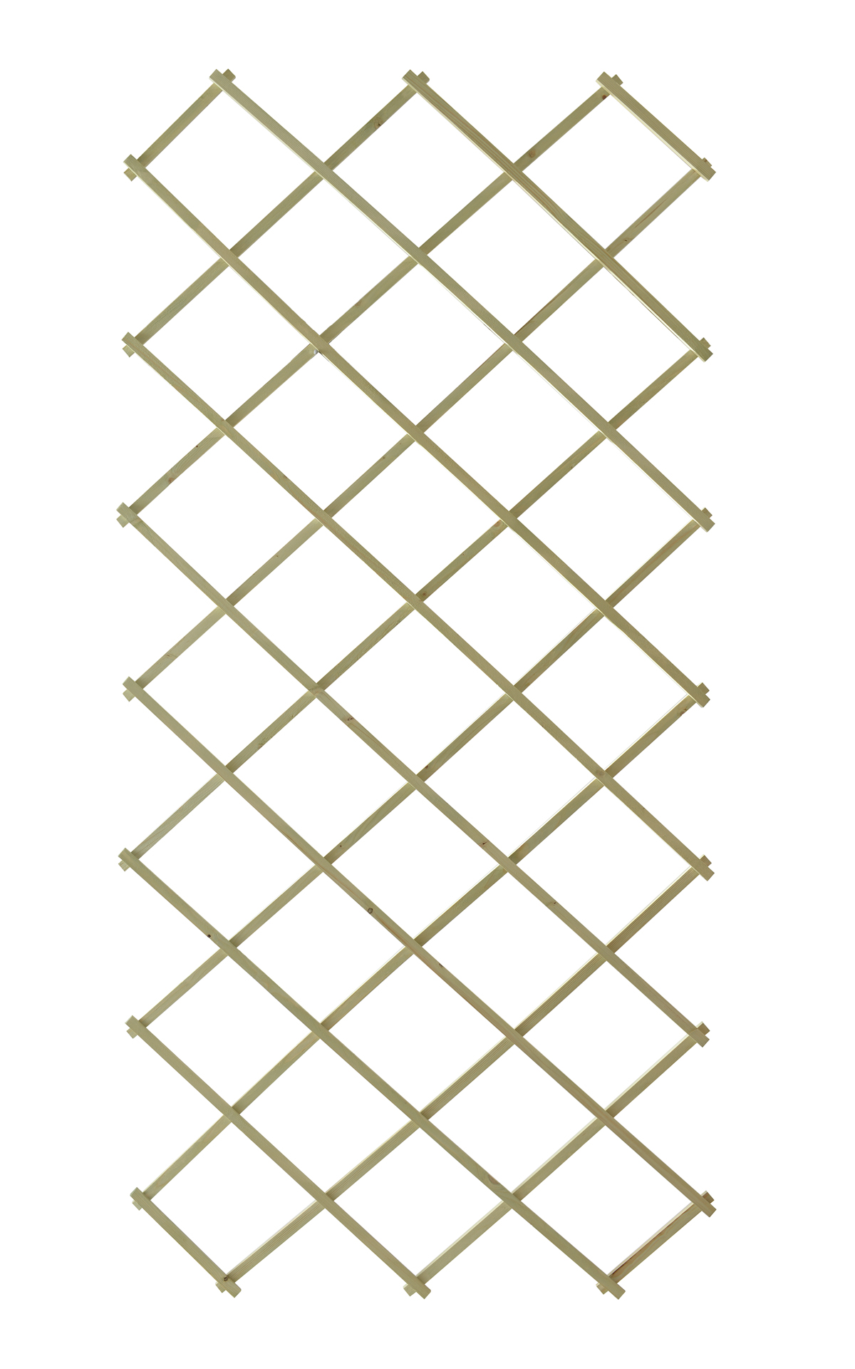 Träspalje Rak 100x200, lätt grönbetsad