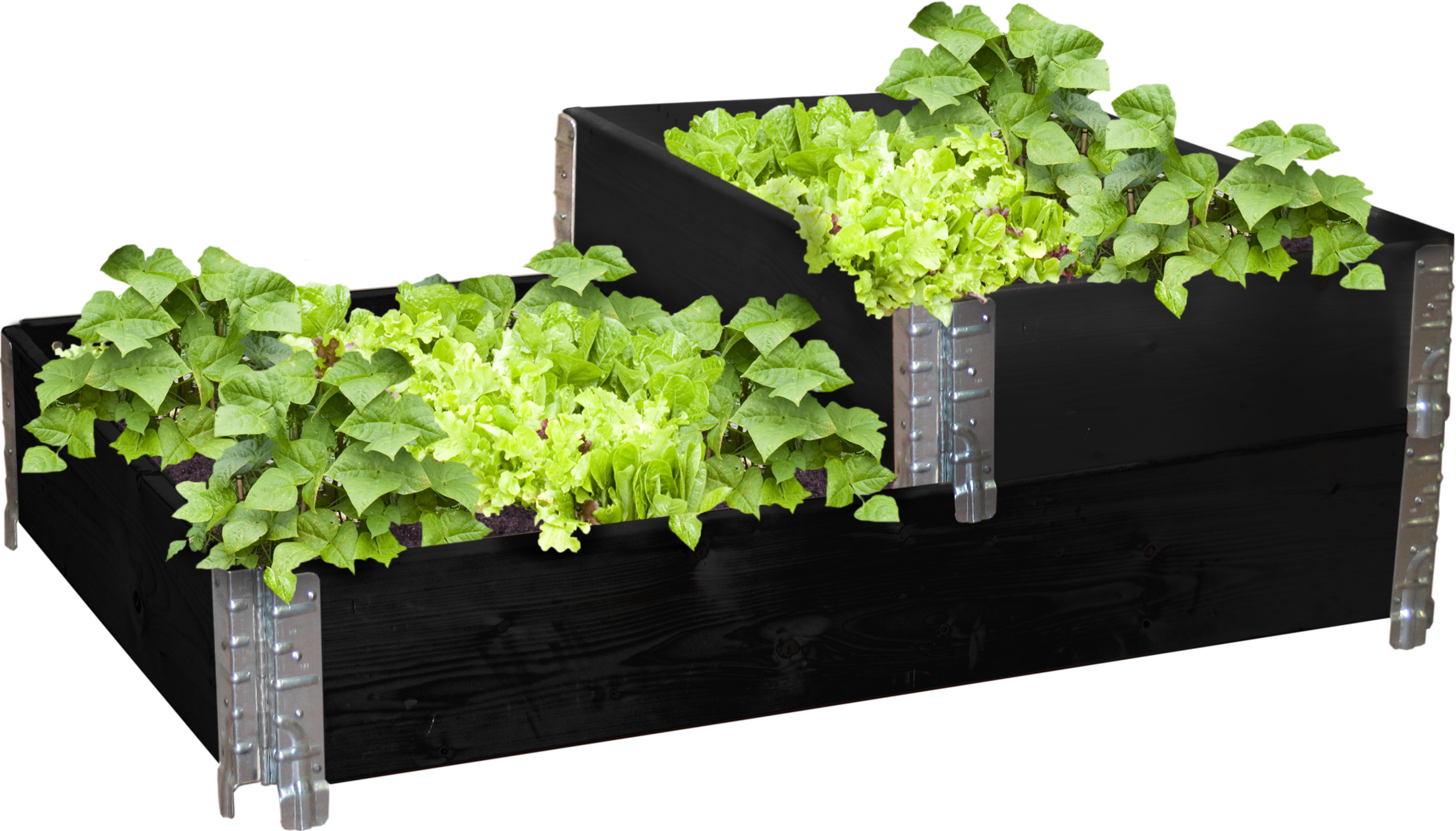 Planteringslåda 800x1200 Svart