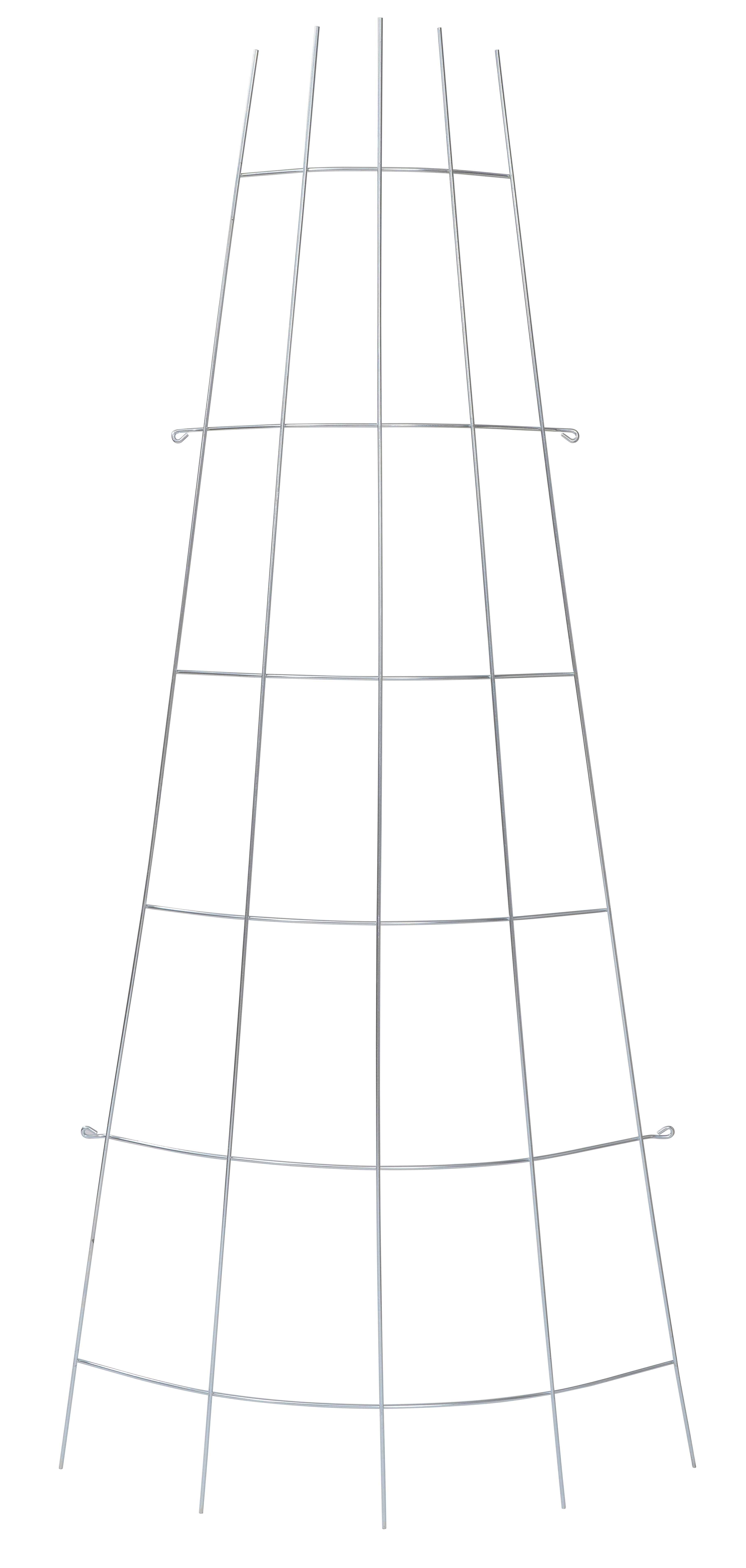 Trådspalje, Solfjäder, 30-75x150cm Böjd, Zink