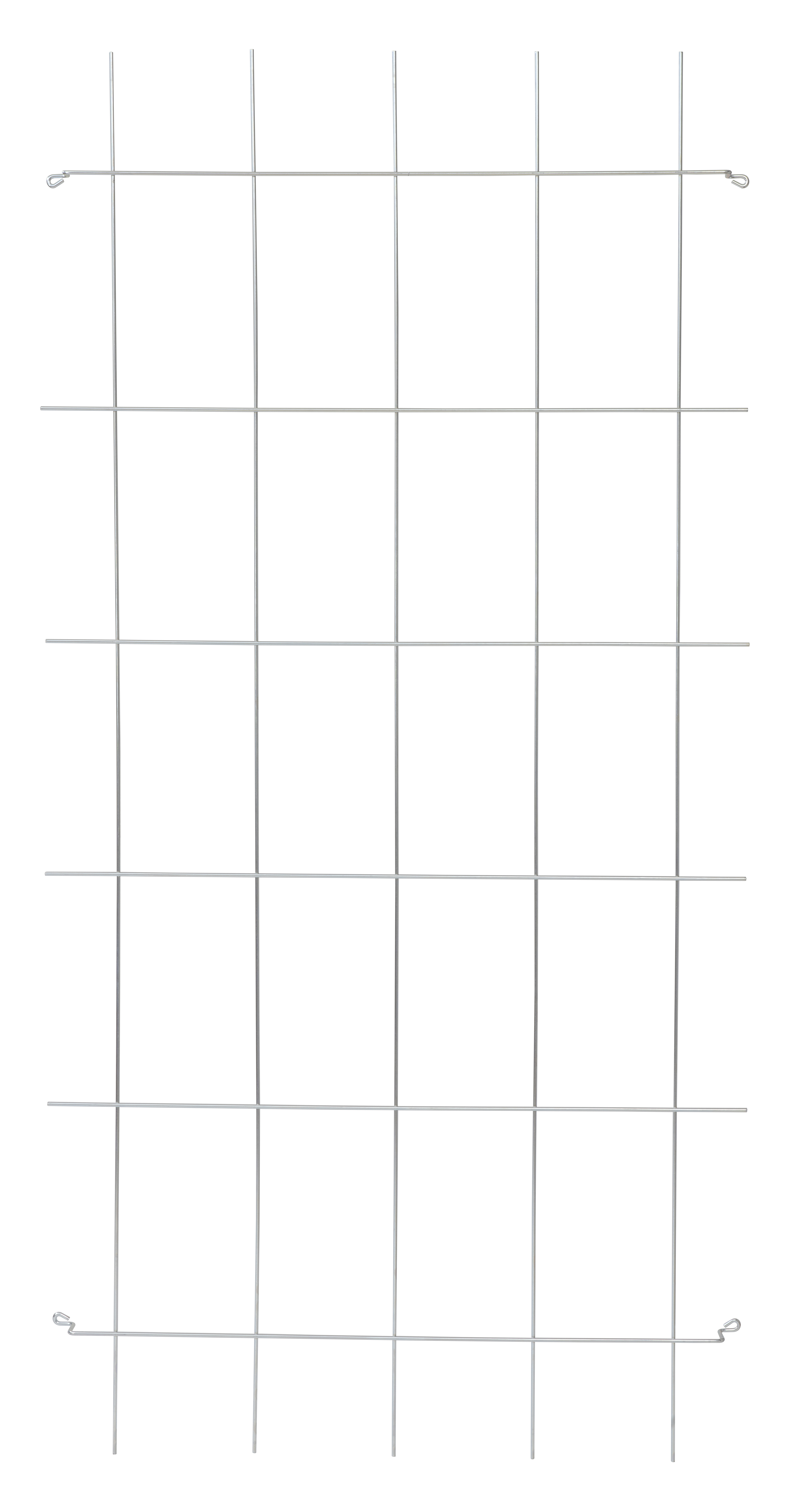 Trådspalje 20 rutor 75x150cm, Zink