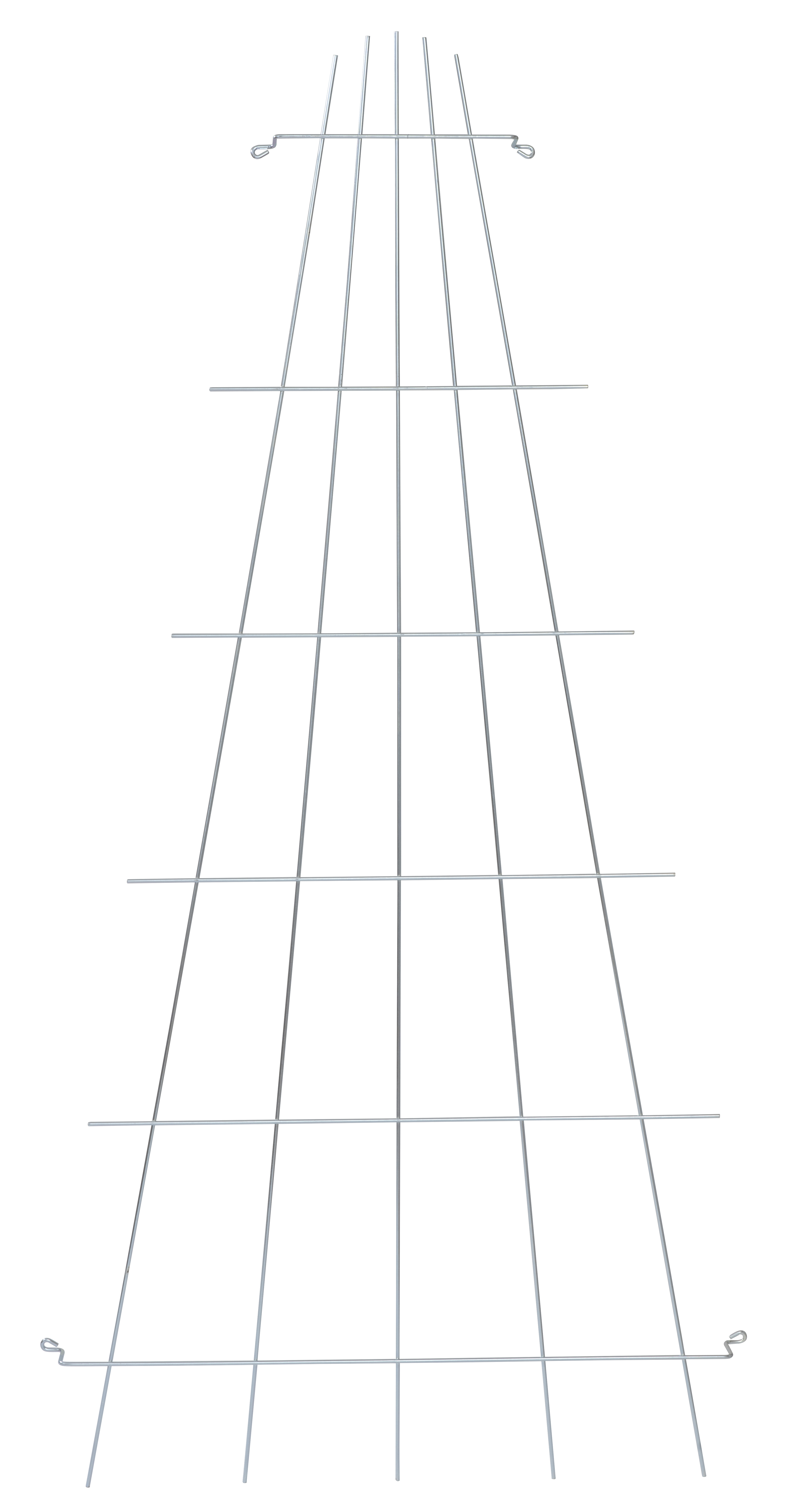 Trådspalje, Solfjäder, 30-75x150cm, Zink
