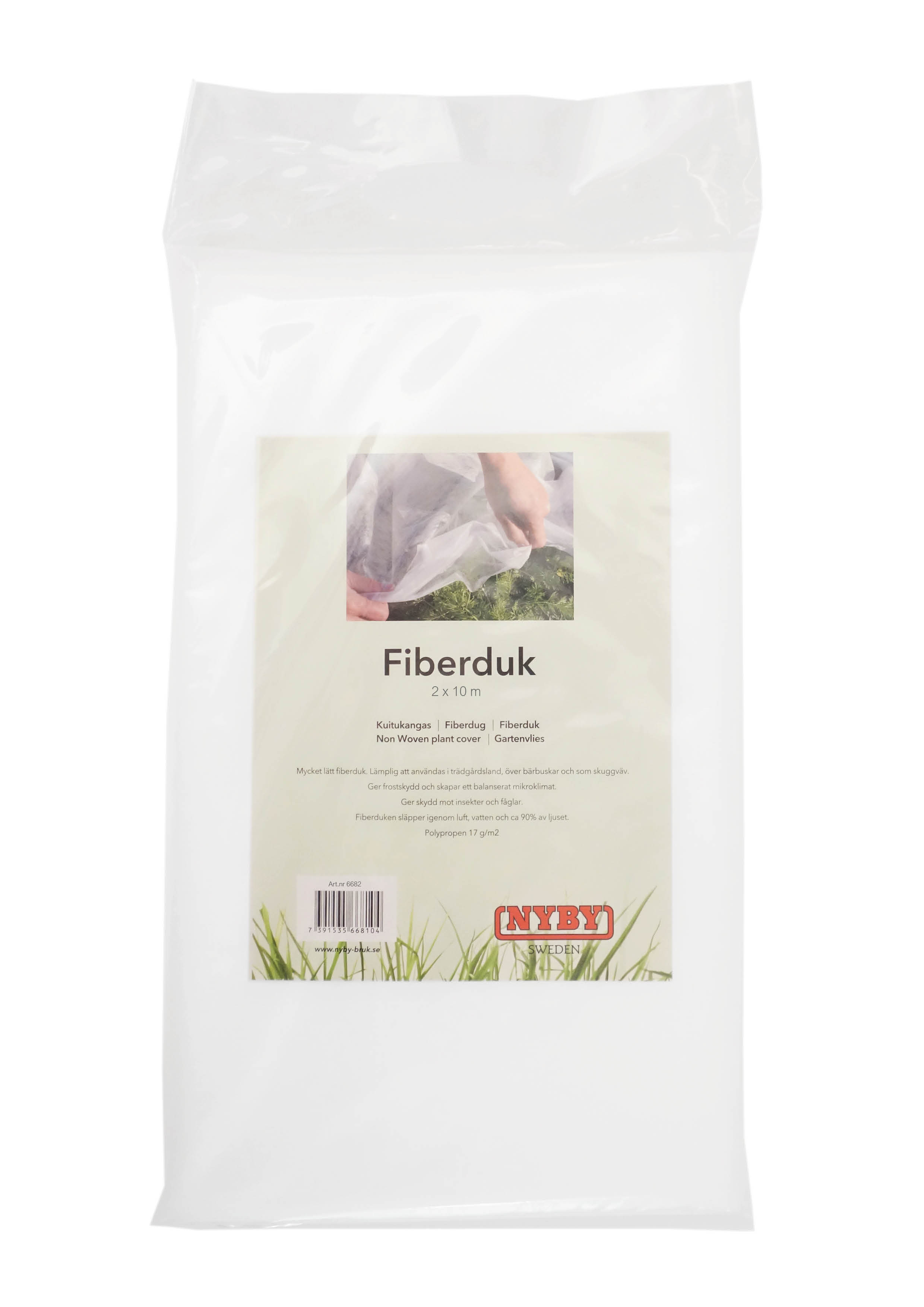 Fiberduk 2x10m (20 m²) Vit 17gr/m²