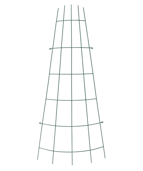 Trådspalje, Solfjäder, 30-75x150cm Böjd, Grön