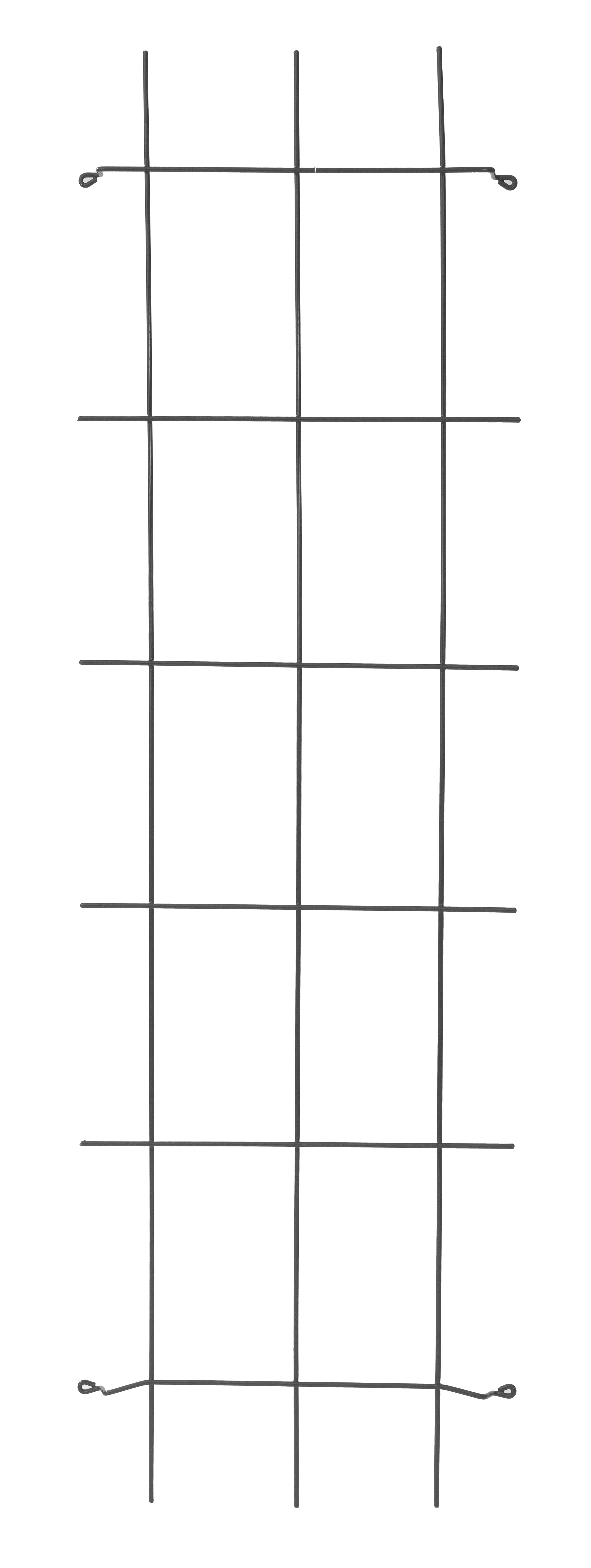 Trådspalje 10 rutor 45x150cm, Svart