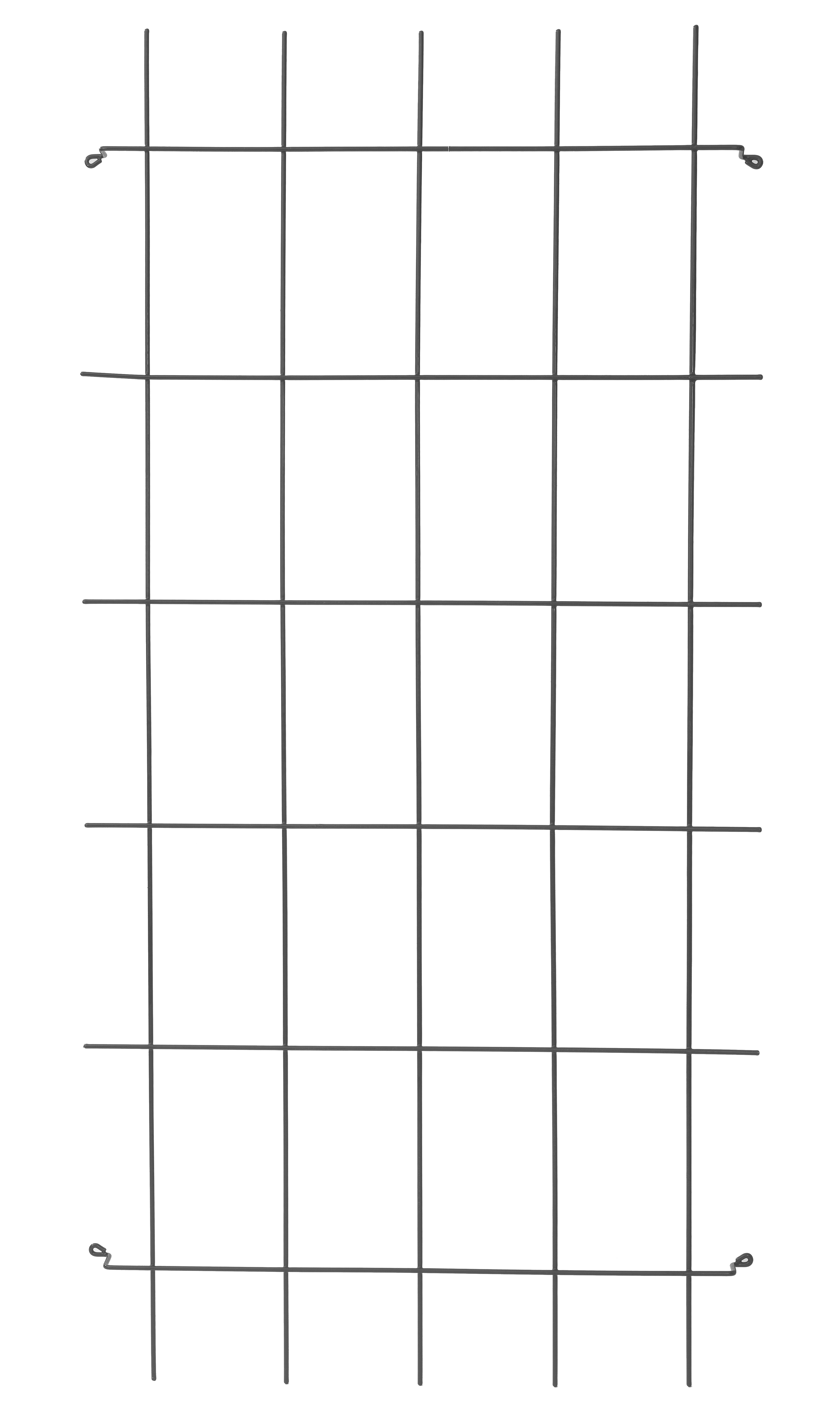 Trådspalje 20 rutor 75x150cm, Svart