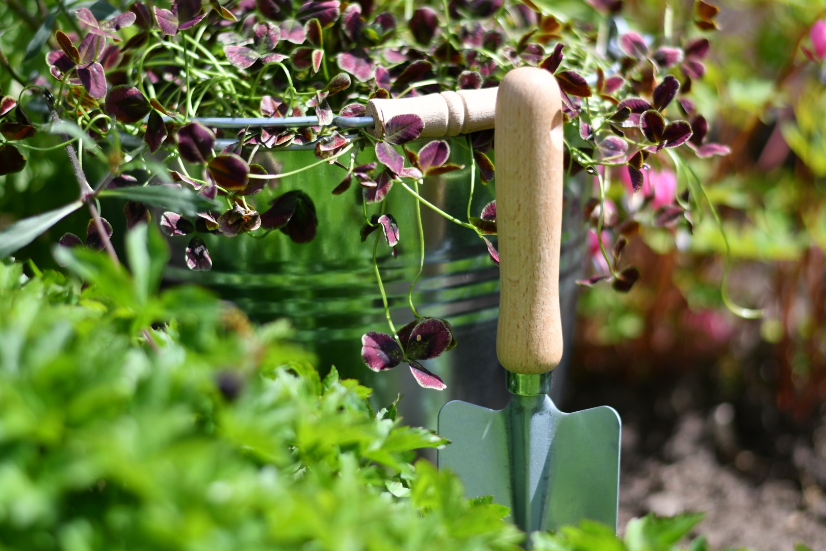 Planterspade Zink/trä