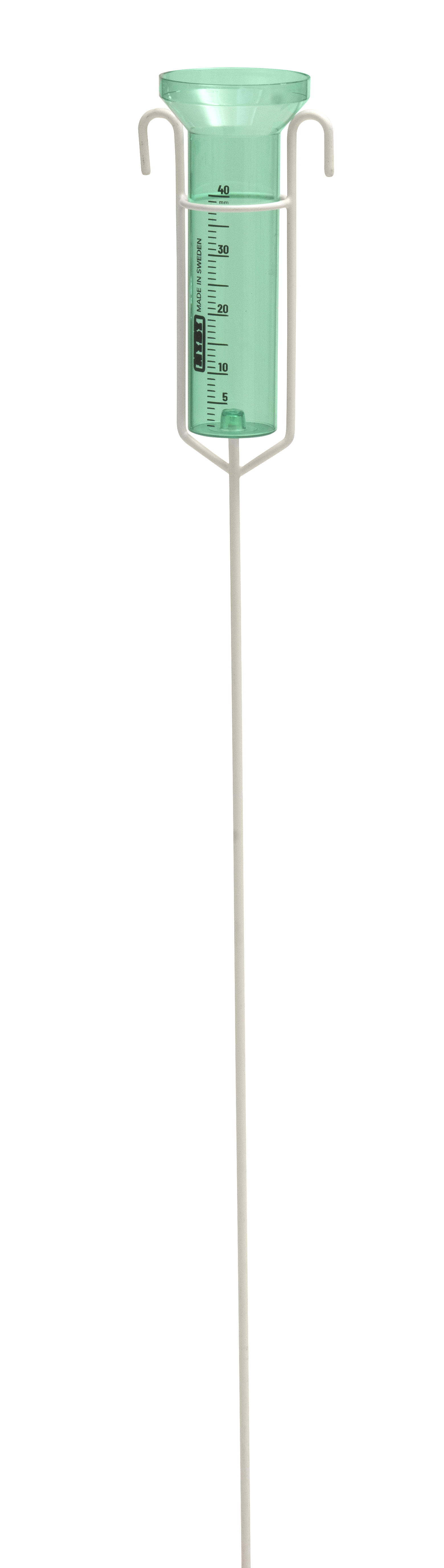 Regnmätare Vit, Grönt glas
