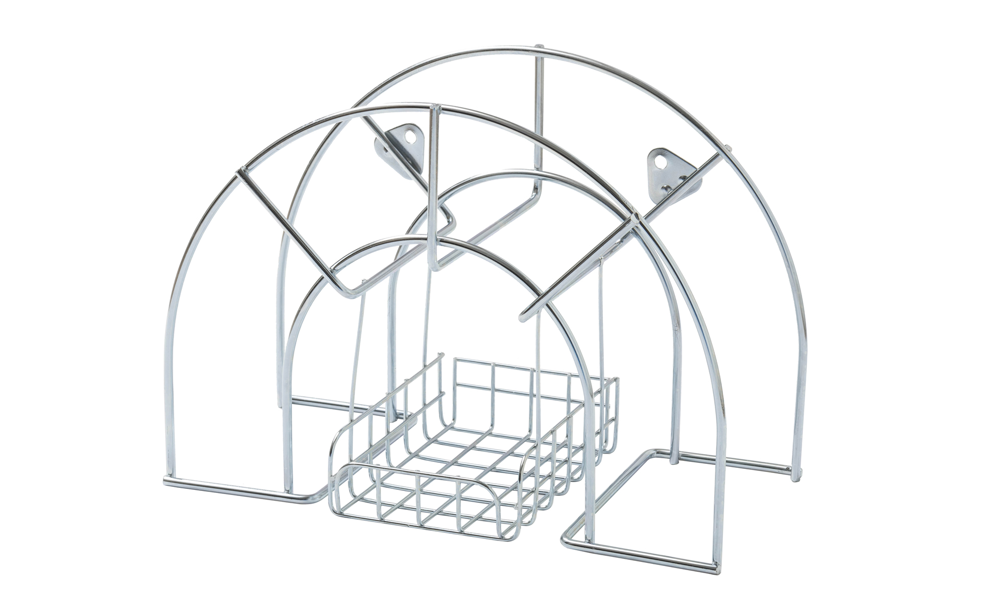 Slanghållare med korg 30m  Zink