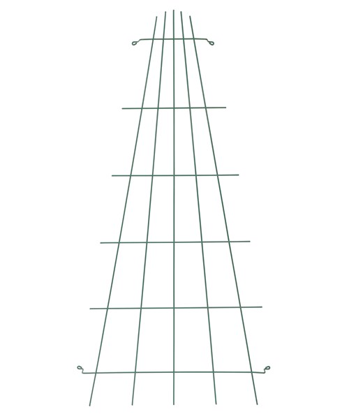 Trådspalje, Solfjäder, 30-75x150cm, Grön