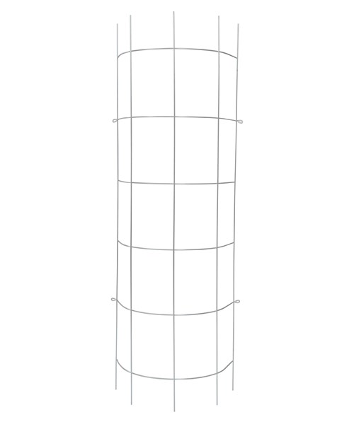 Trådspalje 20 rutor, 50x150cm Böjd, Zink