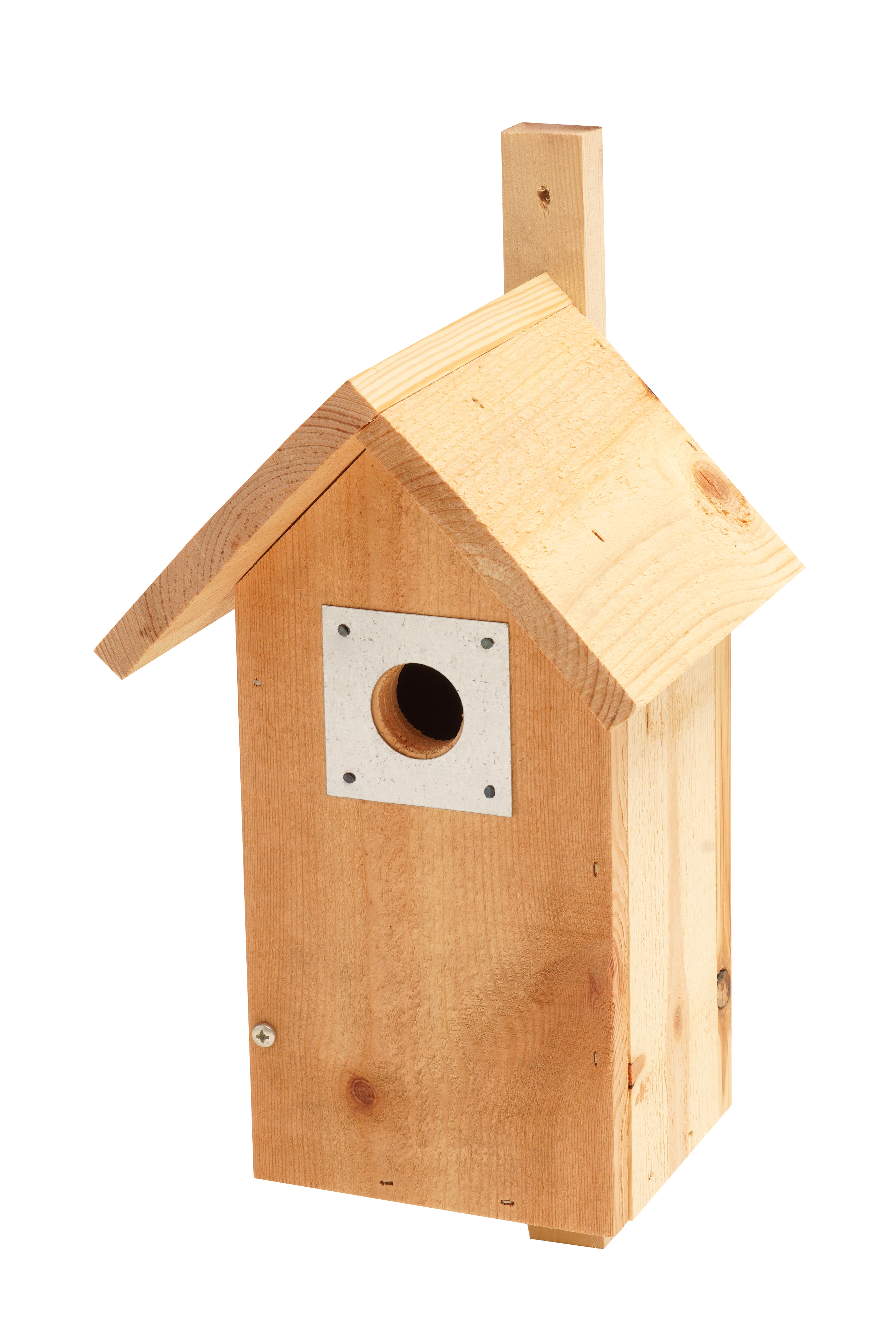 Fågelholk Ø35 mm m hackskydd, sadeltak