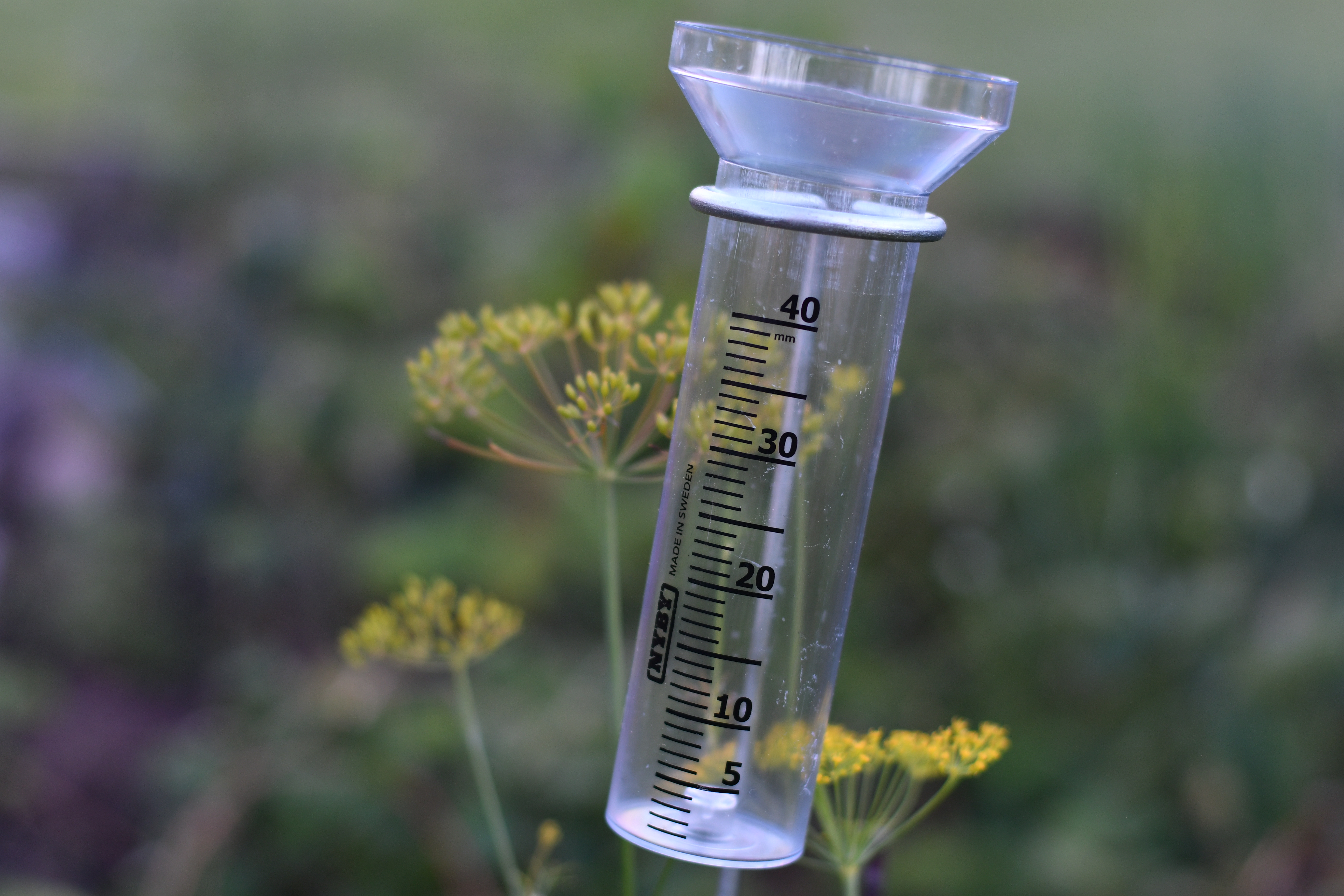 Glas Regnmätare Transp.