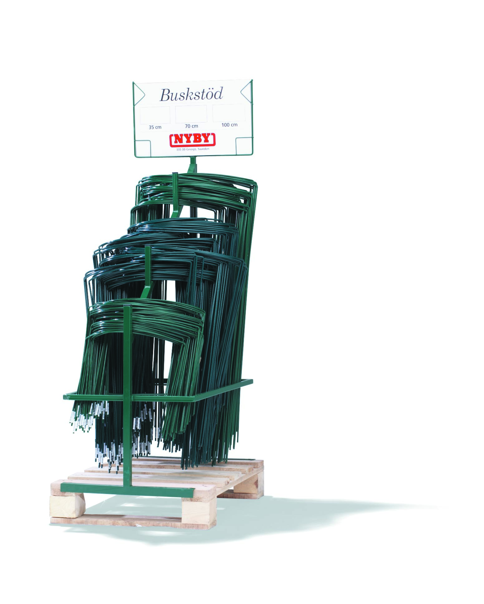 Skyltställ med buskstöd, Grön 400 st