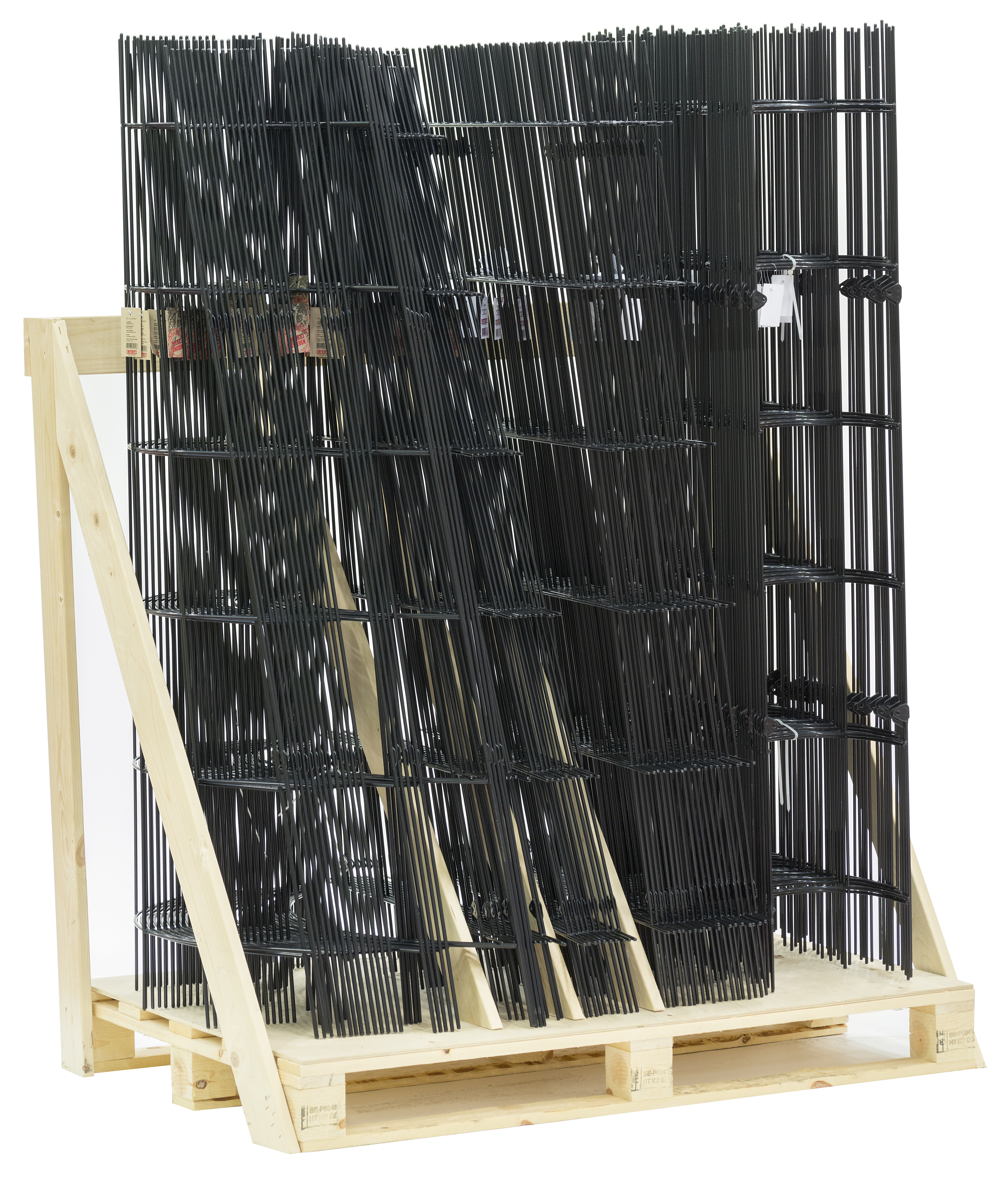 Skyltställ Trådspalje Svart, 60 st