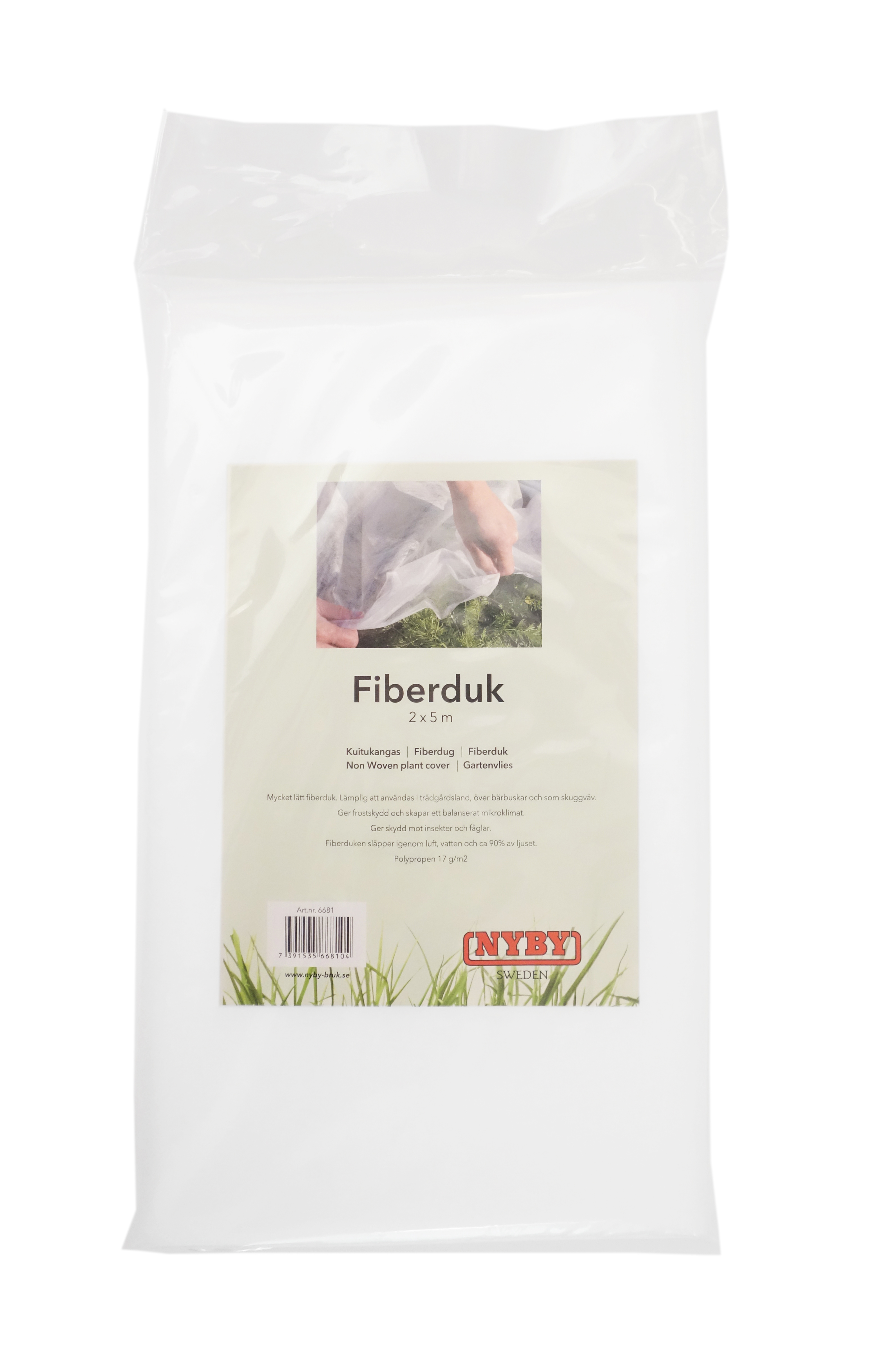 Fiberduk 2x5m (10 m²) Vit 17gr/m²