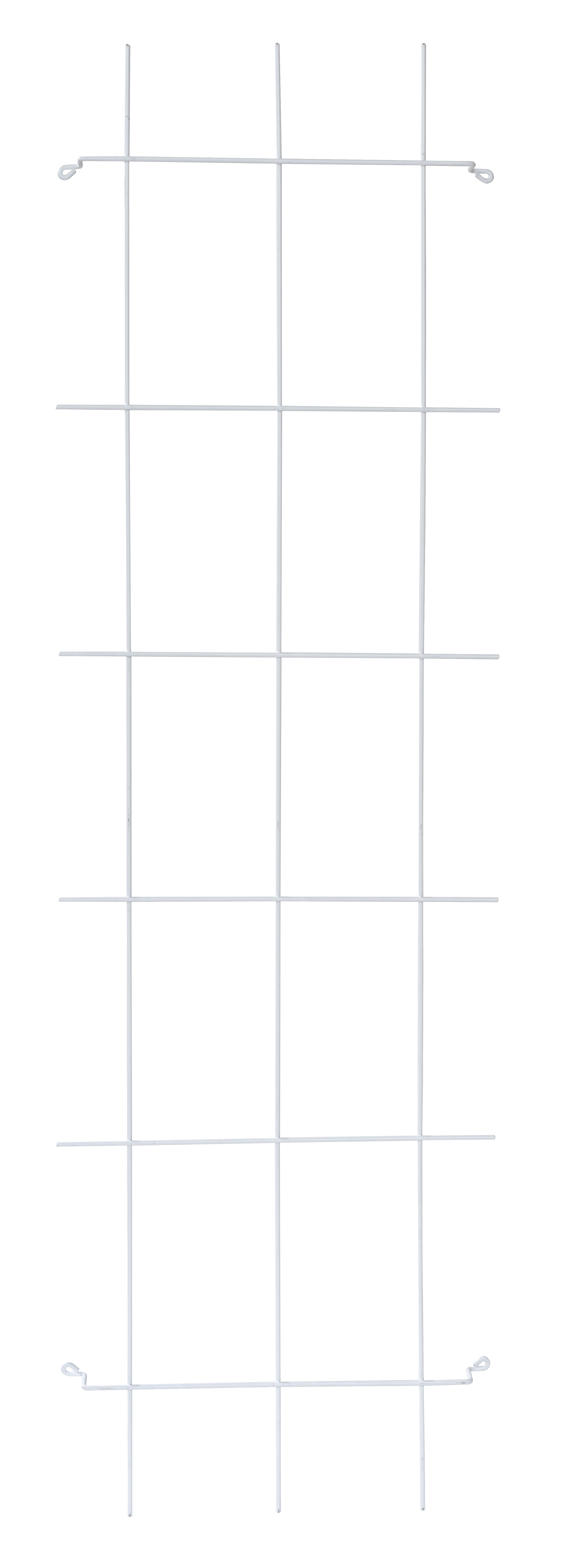 Trådspalje 10 rutor 45x150cm, Vit