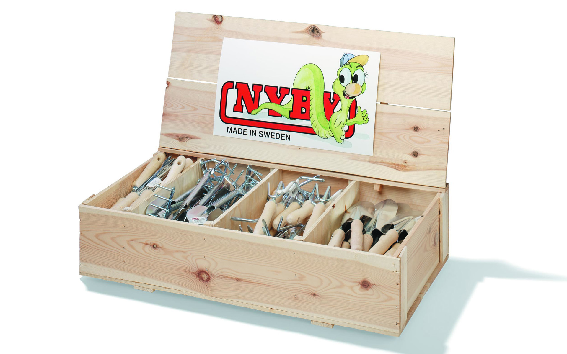 Handredskap 90st, Trädisplay. Bivax/Zink