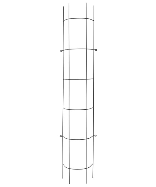 Trådspalje, Stuprör, 25x150cm, Svart