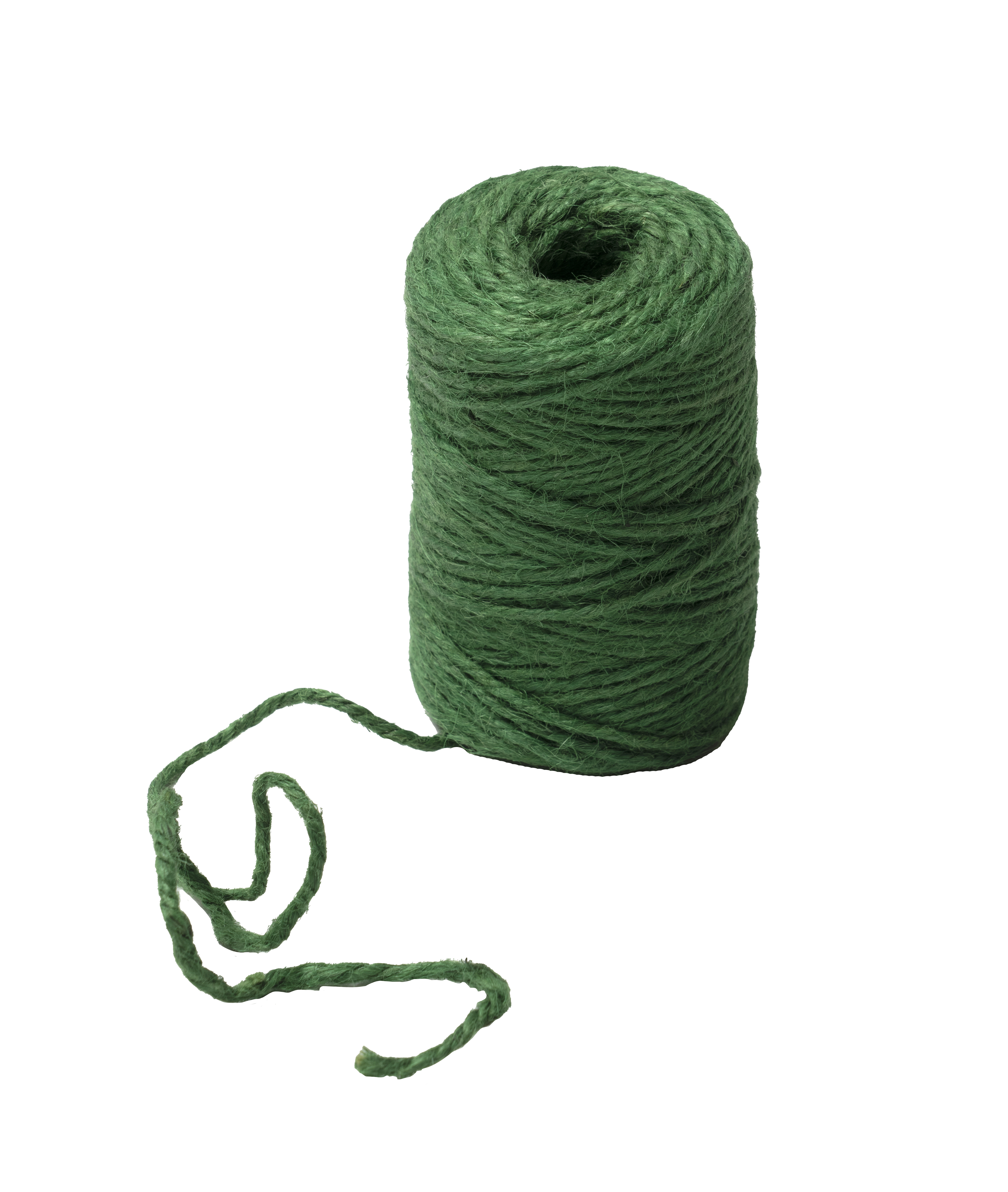 Grövre snöre 50 m, grön jute
