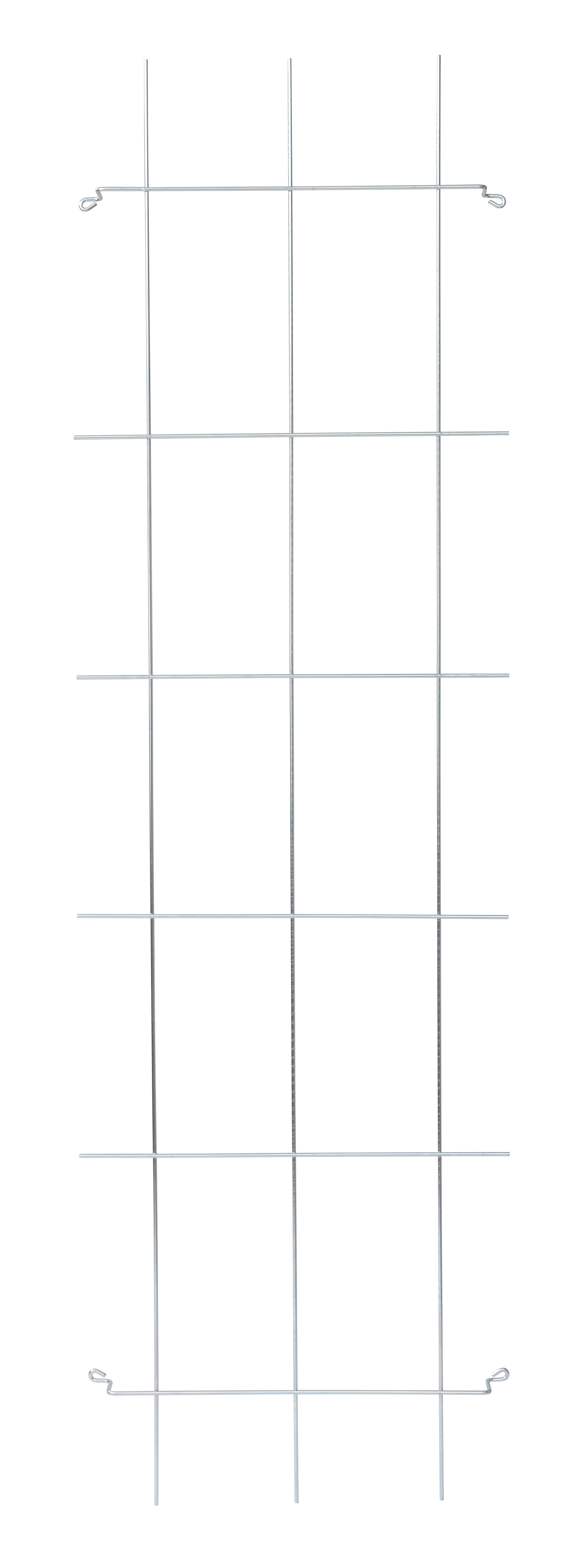 Trådspalje 10 rutor 45x150cm, Zink