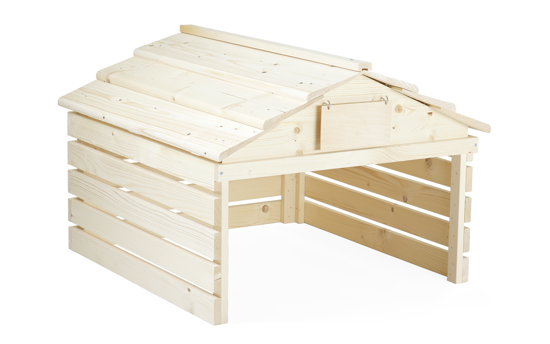 Hus till robotgräsklippare,84x76x60 cm, furu