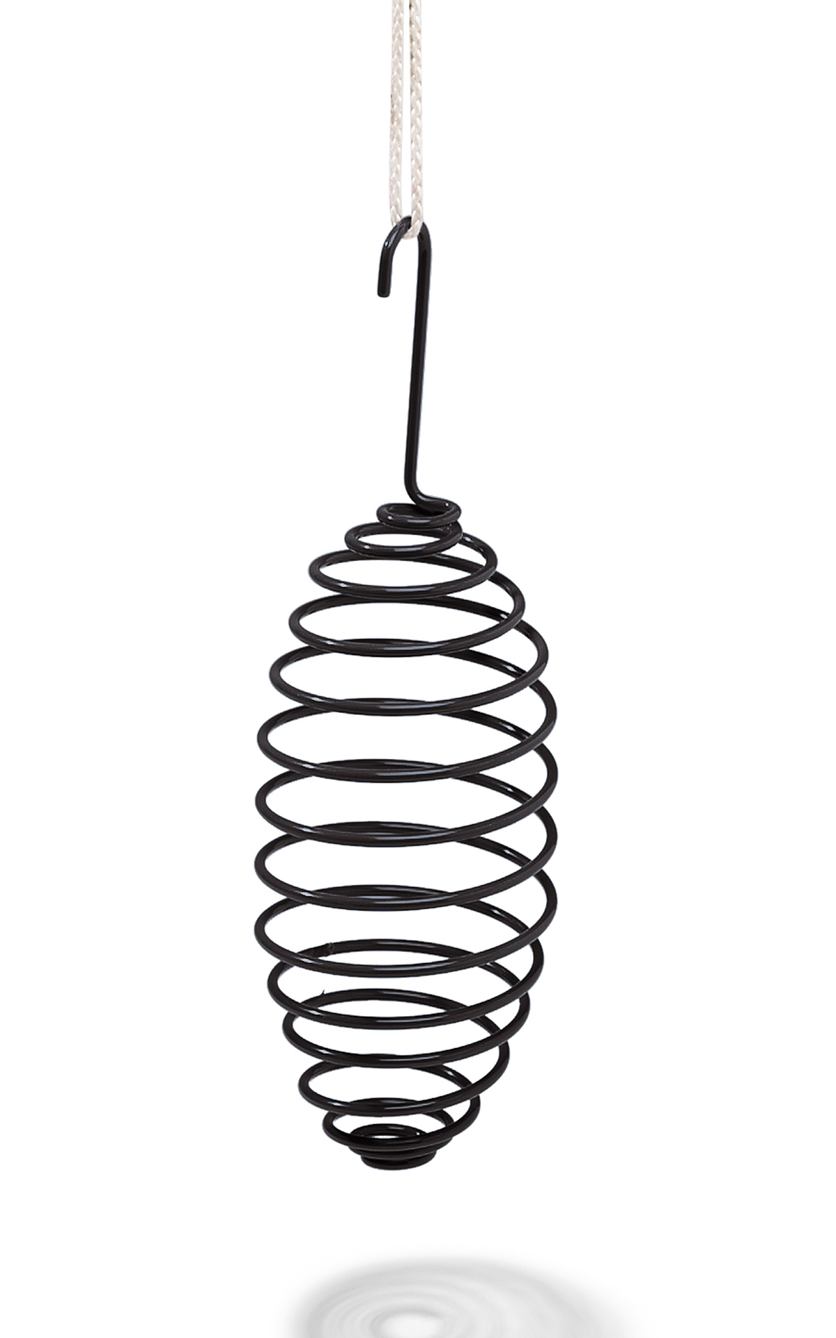 Fågelmatare för talgboll, liten, svart