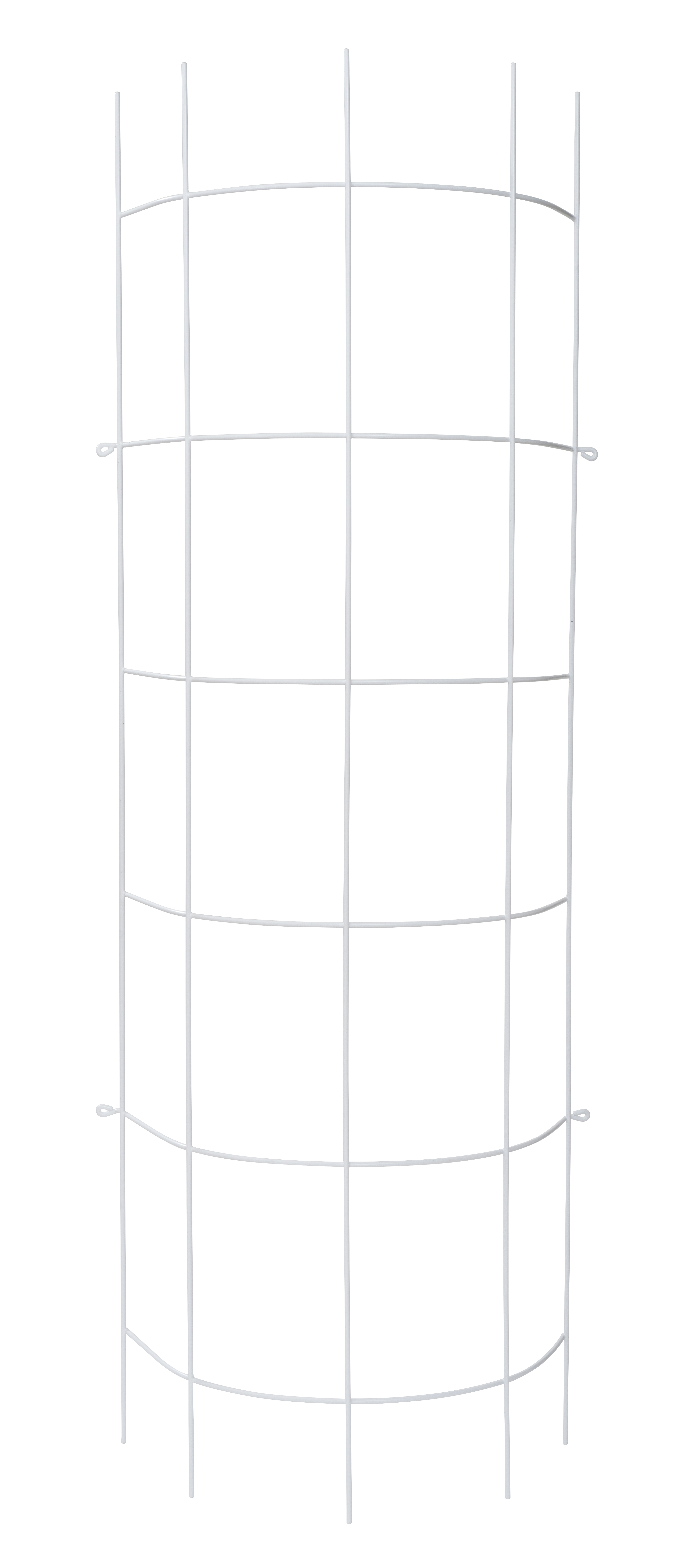 Trådspalje 20 rutor, 50x150cm Böjd, Vit