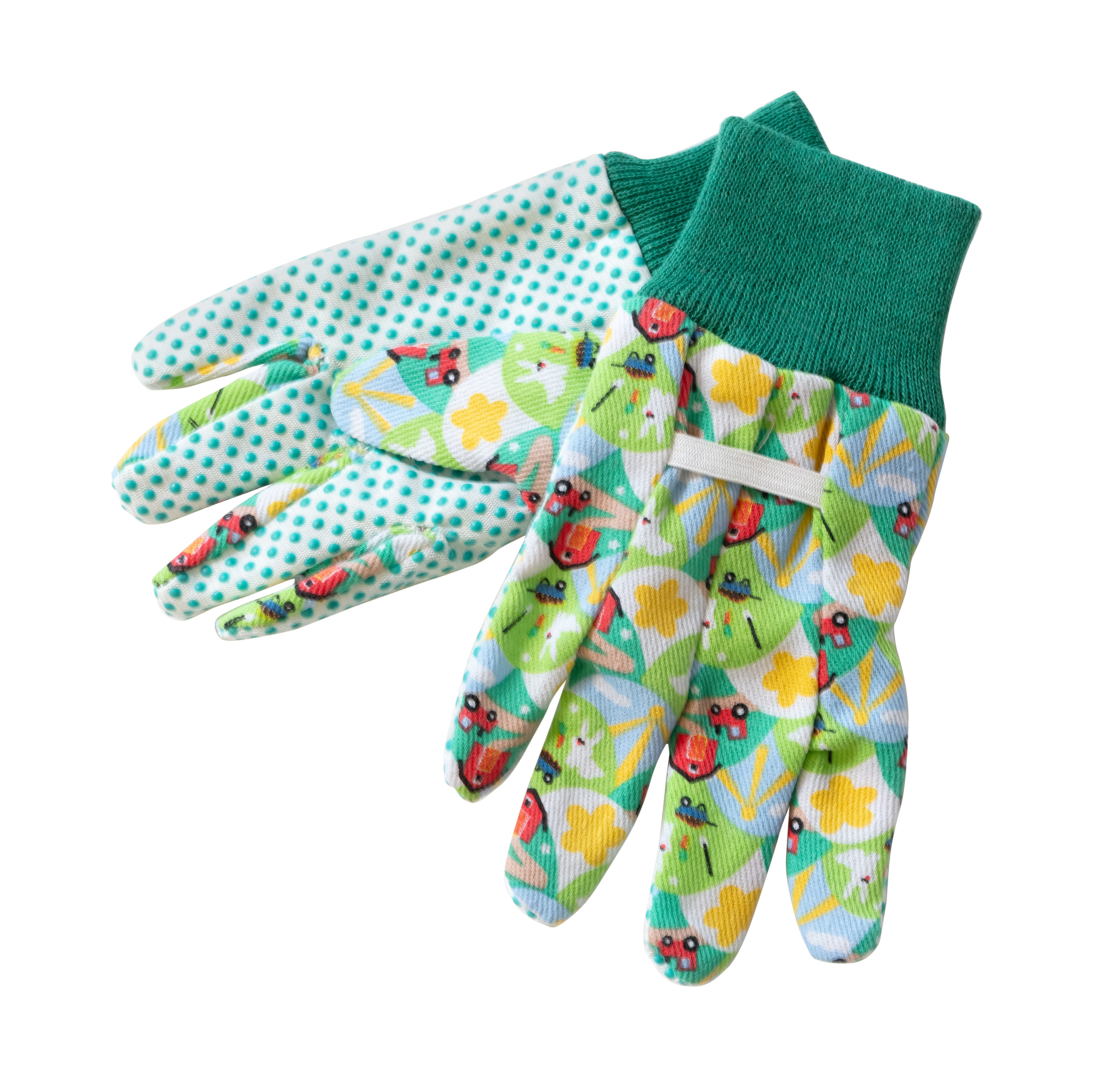 Trädgårdshandske Barn textil , strl 7,5