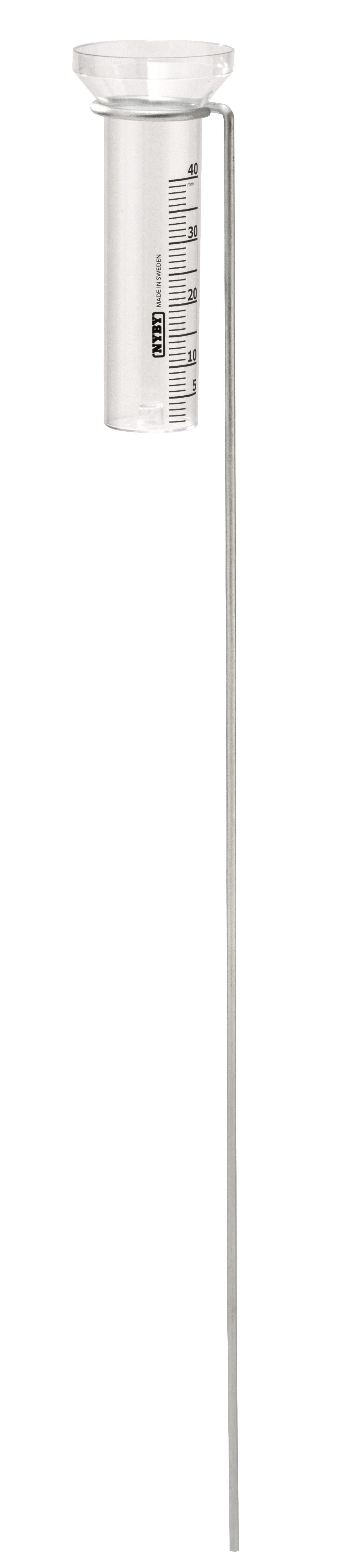 Regnmätare Rund, Zink, Transparent glas