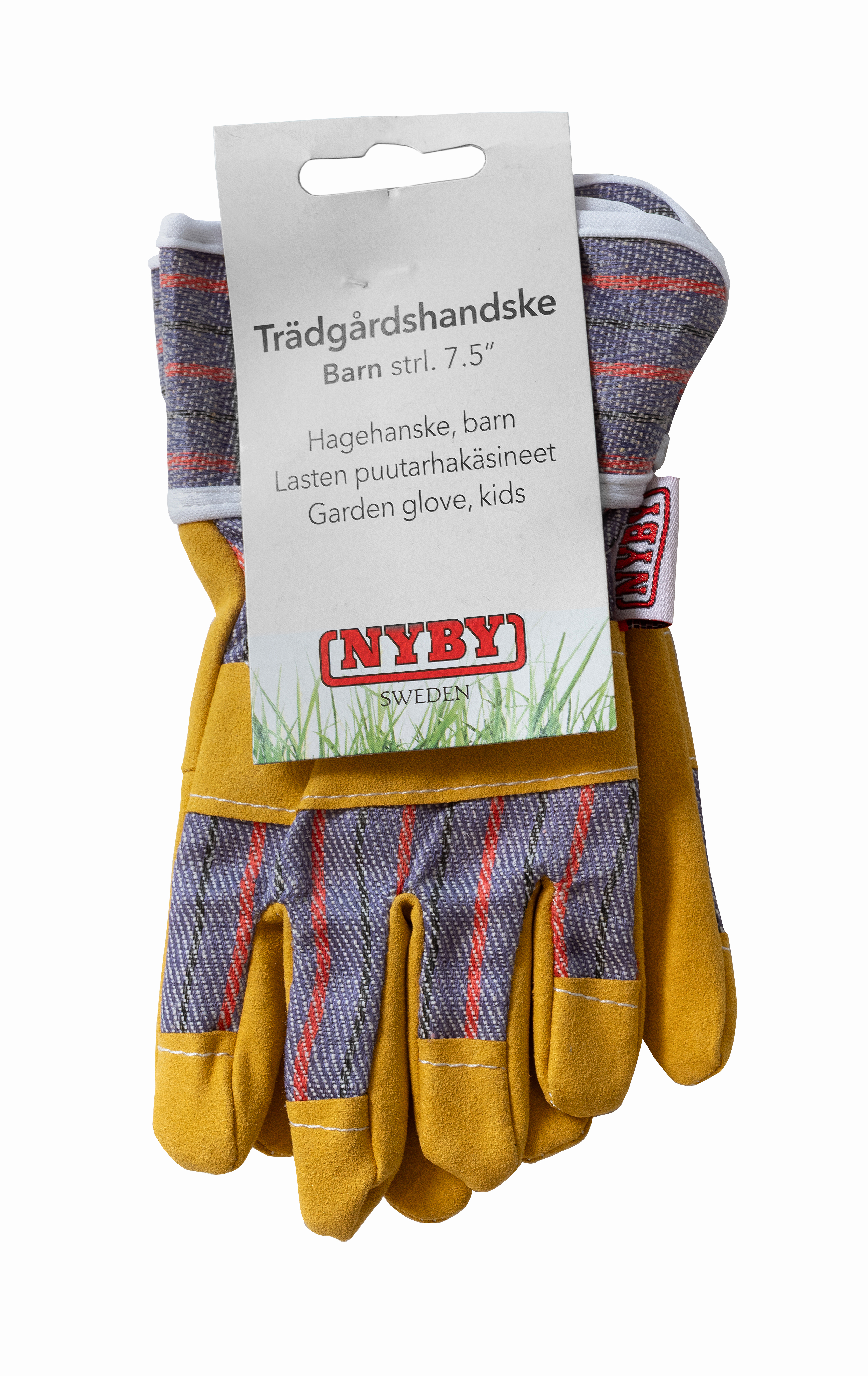 Trädgårdshandske Barn konstläder, strl 7,5