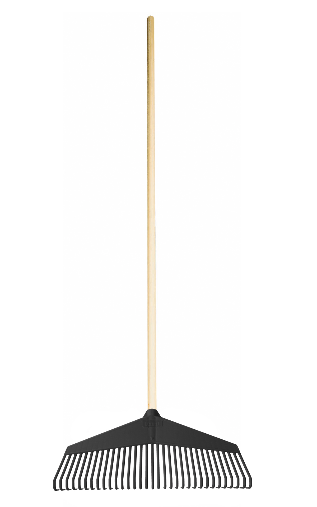 Lövräfsa Bred Svart inkl. skaft