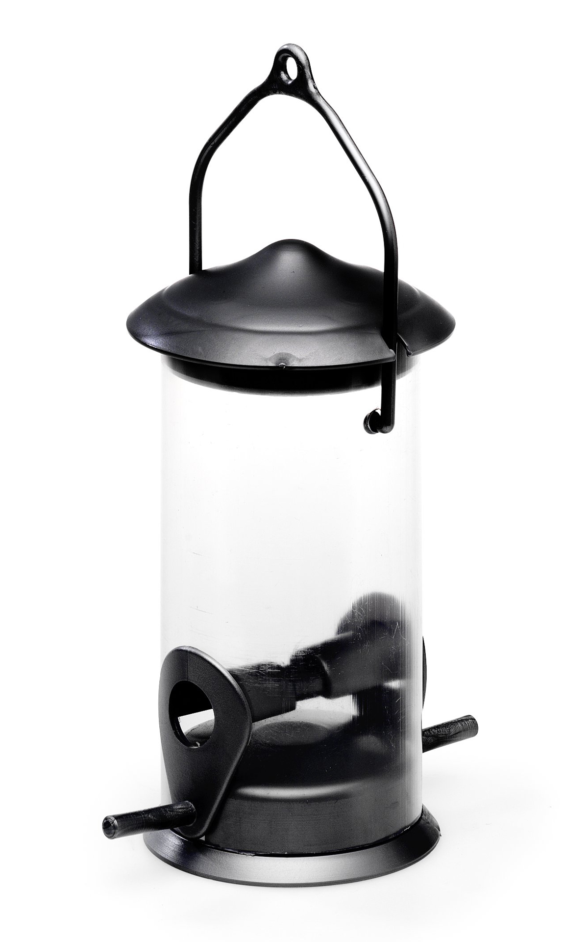 Fågelmatare Rör 15cm Svart