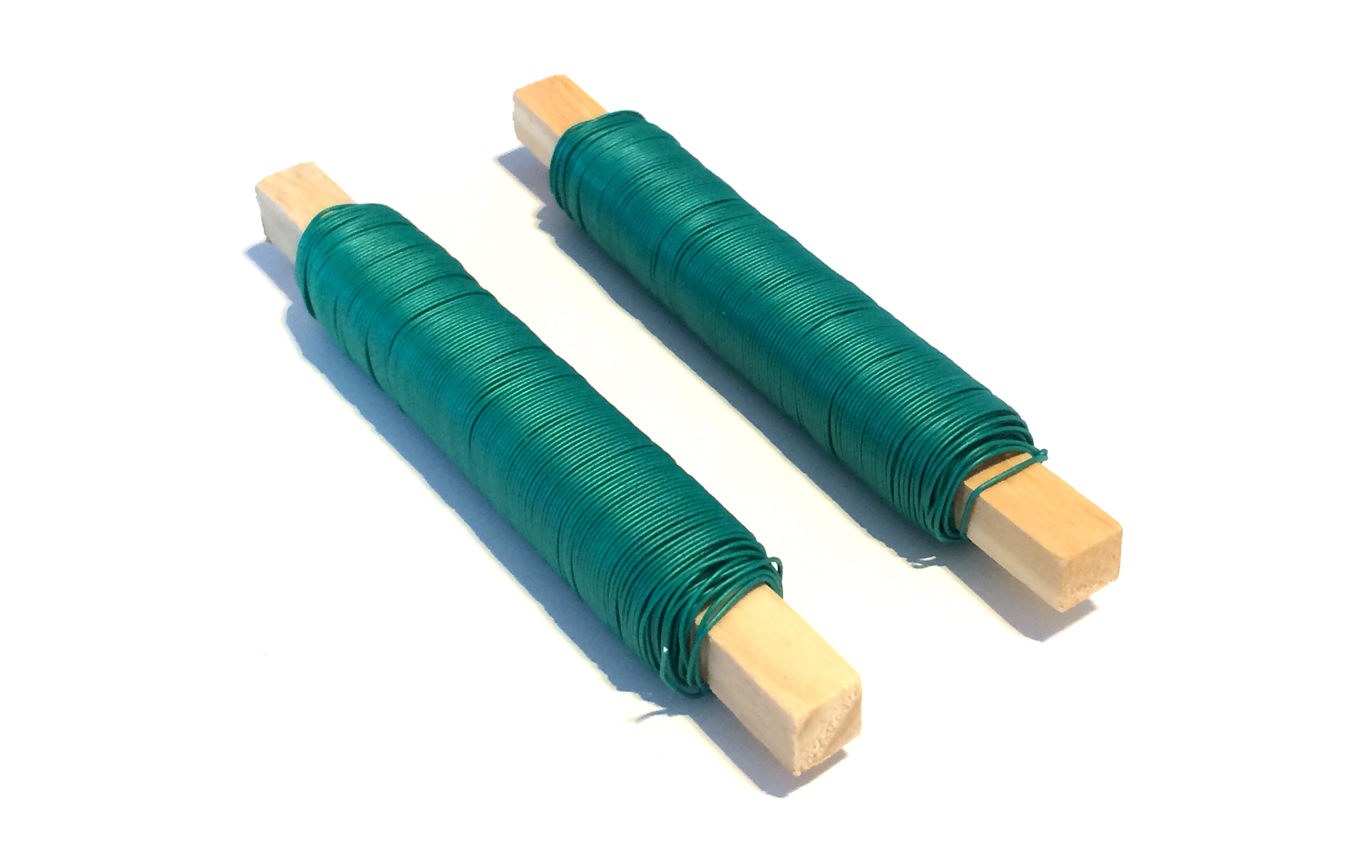 Spoltråd ø 0,7 mm,  2x40 m, Grön